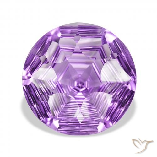 33.22ct 天然 中等紫罗兰色 紫水晶, 圆形的, VVS