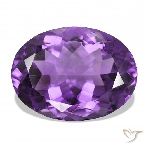 17.26ct 强烈的紫罗兰色 紫水晶, 椭圆形, IF