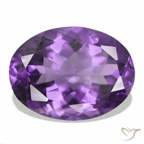 16.87ct 鲜艳的紫罗兰 紫水晶, 椭圆形, IF