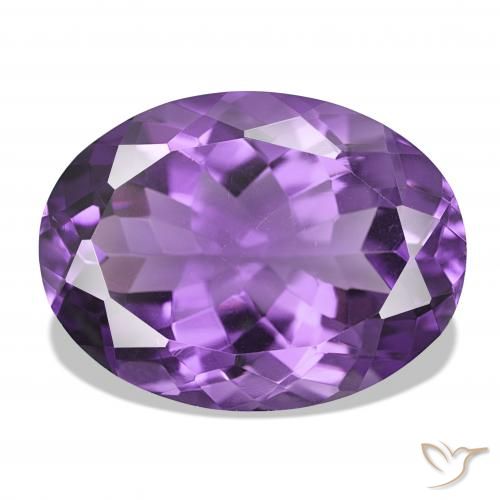 17.27ct 中紫 紫水晶, 椭圆形, IF