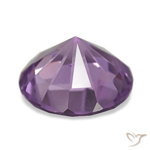 2.17克拉天然紫罗兰色紫水晶，圆形切割，9.23毫米，VVS
