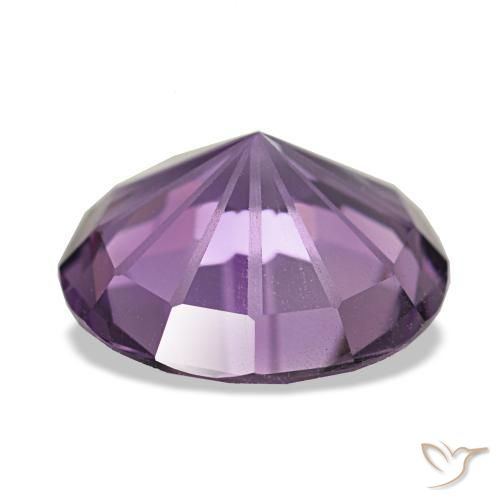 2.76克拉天然紫罗兰色紫水晶，圆形切割，10.07毫米，VVS