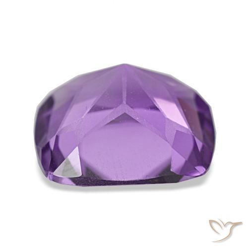 3.21克拉天然紫罗兰色紫水晶，垫形剪裁，9.8×9.7毫米，VVS