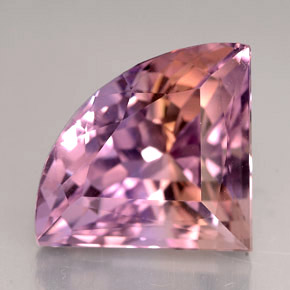 12.52克拉天然双色紫黄晶，异形，18.5×14.1毫米，VVS