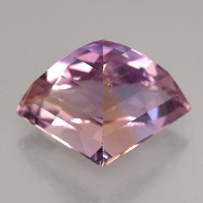 12.52克拉天然双色紫黄晶，异形，18.5×14.1毫米，VVS