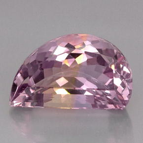 17.64克拉天然双色紫黄晶，异形，20.6×12.6毫米，VVS