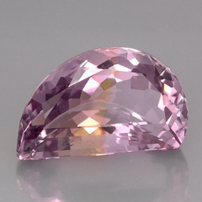 17.64克拉天然双色紫黄晶，异形，20.6×12.6毫米，VVS