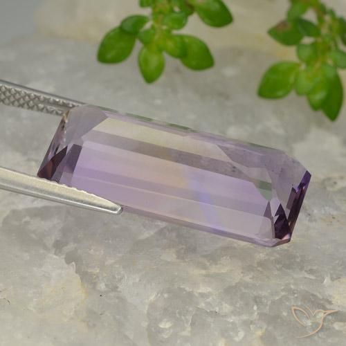 11.71克拉天然紫黄晶，八边形，VVS-VS