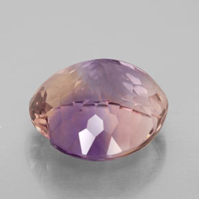 9.41克拉天然双色紫黄晶，心形，14.4×13.9毫米，VS