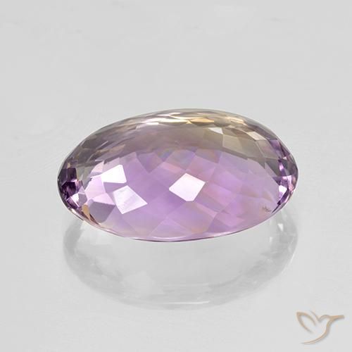 13.95克拉天然紫黄晶，椭圆形，VVS