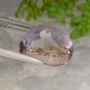 4.82克拉天然紫黄晶，椭圆形切割，VVS