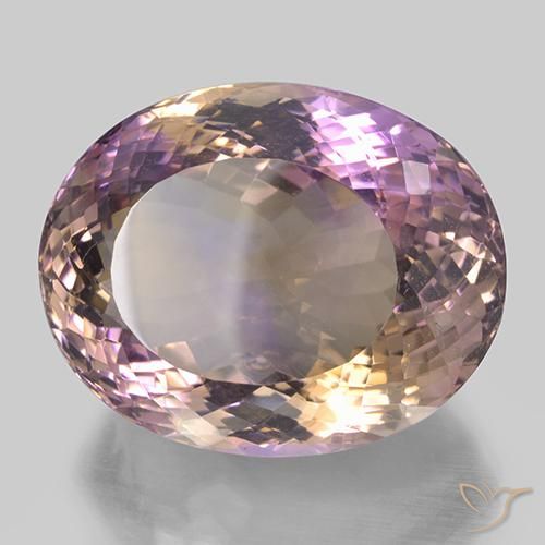 52.90克拉天然紫黄晶，椭圆形，VVS
