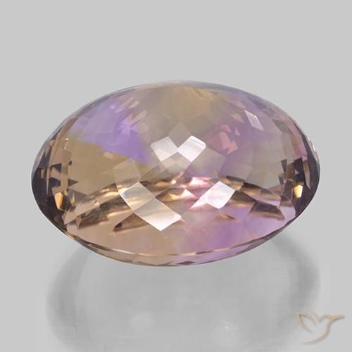 52.90克拉天然紫黄晶，椭圆形，VVS