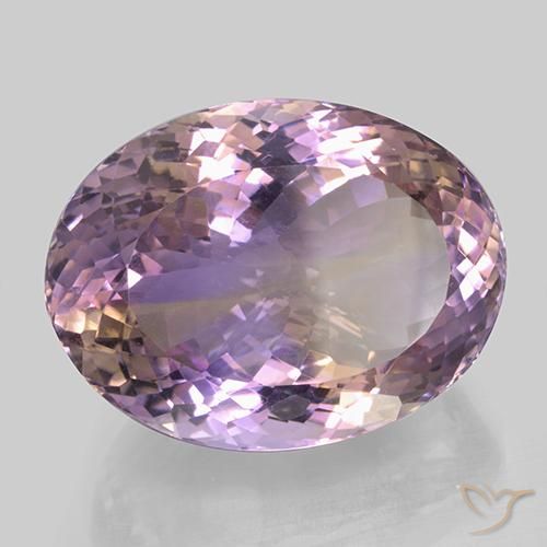 46.77克拉天然紫黄晶，椭圆形，VVS