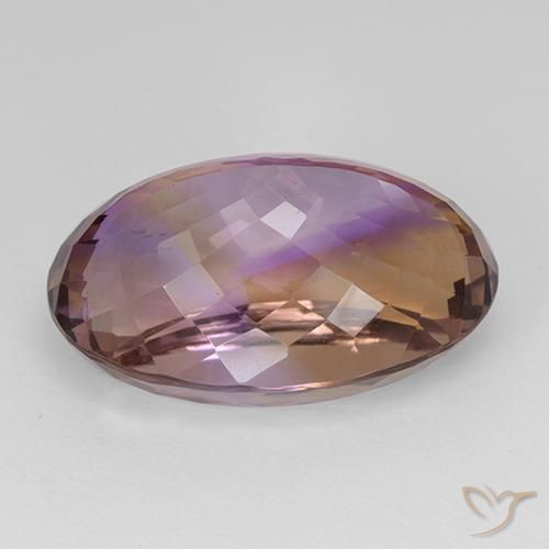 33.42克拉天然紫黄晶，椭圆形，VVS