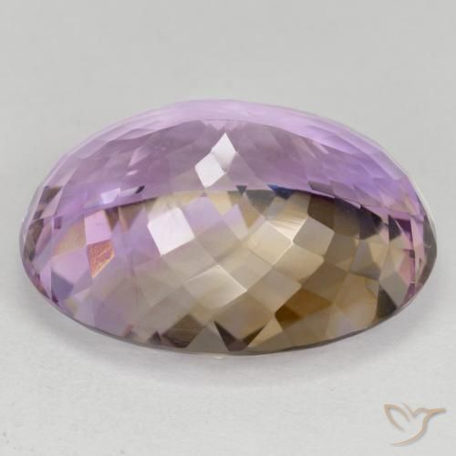 28.90克拉天然紫黄晶，椭圆形，VVS-VS