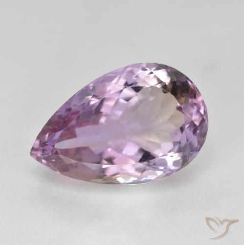 8.50ct 天然 双色 紫黄晶, 梨形, VS
