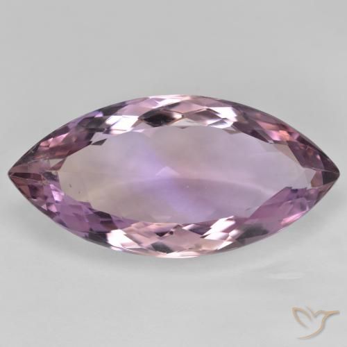 18.23ct 天然 双色 紫黄晶, 榄尖形, VS