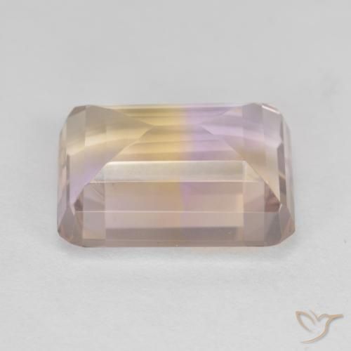 6.56克拉天然紫黄晶，八边形，VVS