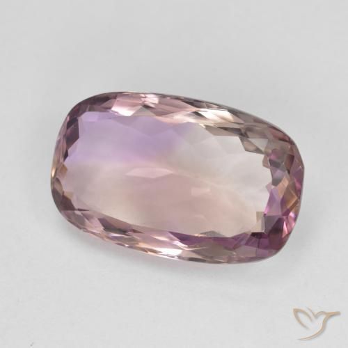 6.88克拉天然紫黄晶，软垫，VVS-VS