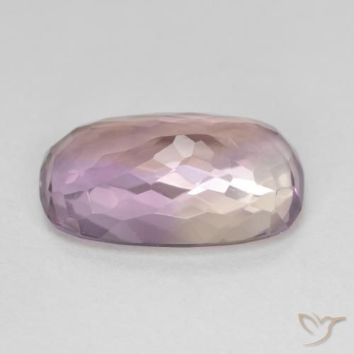 6.88克拉天然紫黄晶，软垫，VVS-VS