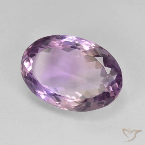 8.90克拉天然紫黄晶，椭圆形，VVS