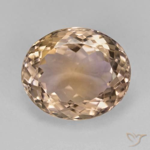 12.04ct 天然 双色 紫黄晶, 椭圆形, VVS