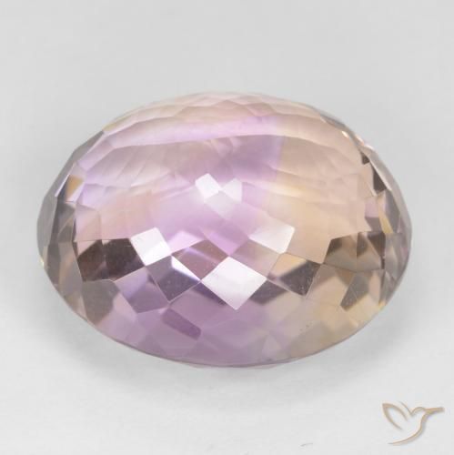 23.28克拉天然紫黄晶，椭圆形，VVS-VS