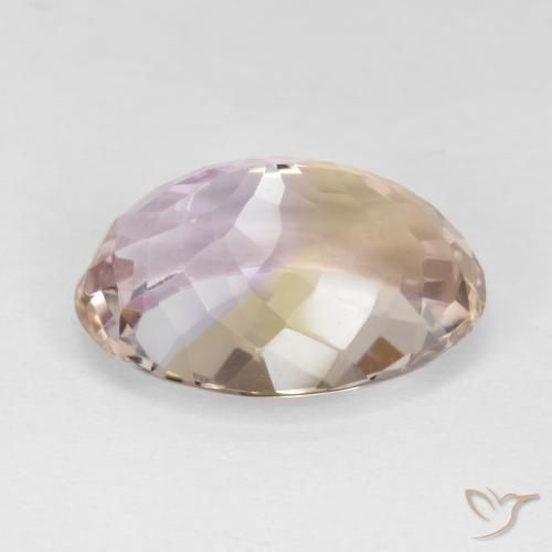 8.17克拉天然紫黄晶，椭圆形，VVS-VS