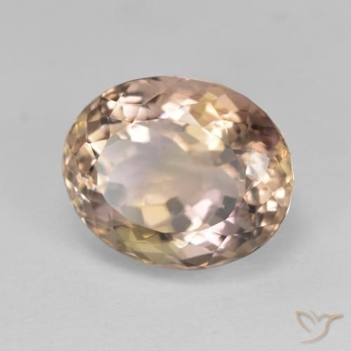 8.70克拉天然紫黄晶，椭圆形，VVS-VS