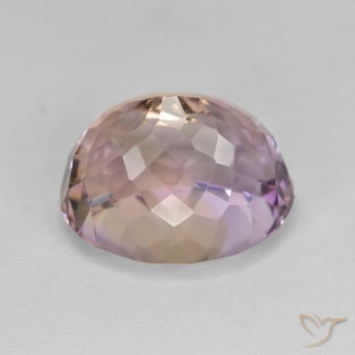 8.70克拉天然紫黄晶，椭圆形，VVS-VS