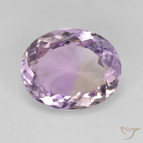 7.65ct 天然 双色 紫黄晶, 椭圆形, VVS-VS