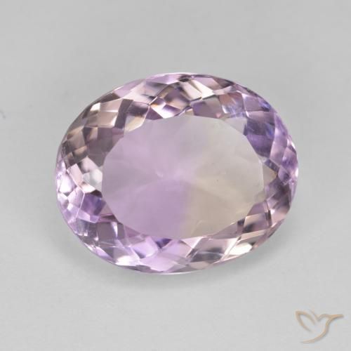7.65克拉天然紫黄晶，椭圆形，VVS-VS
