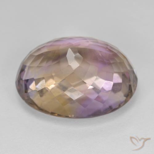 20.21克拉天然紫黄晶，椭圆形，VVS-VS
