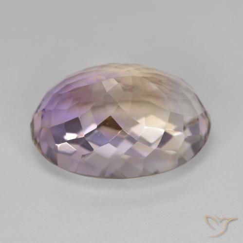 11.94克拉天然紫黄晶，椭圆形，VVS