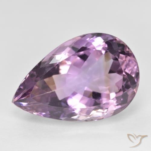 16.84ct 天然 双色 紫黄晶, 梨形, VVS