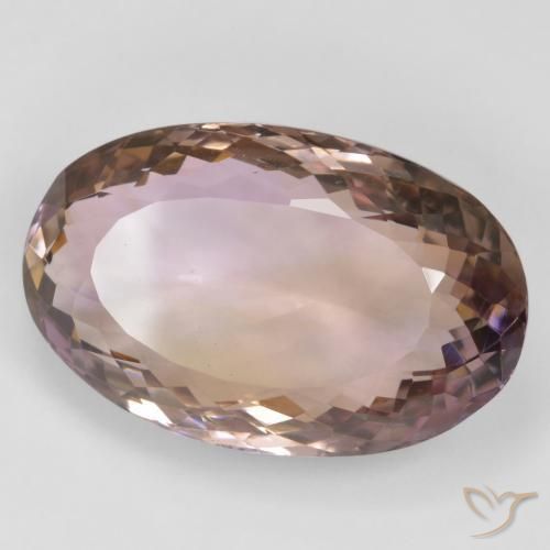 28.88克拉天然紫黄晶，椭圆形，VVS-VS