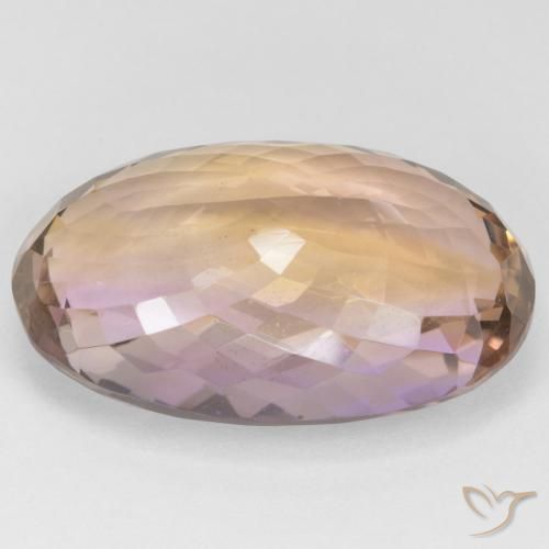28.88克拉天然紫黄晶，椭圆形，VVS-VS