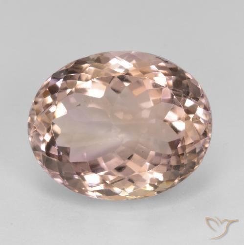 15.90ct 天然 双色 紫黄晶, 椭圆形, VS