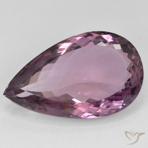 22.50克拉天然紫黄晶，梨形，VVS