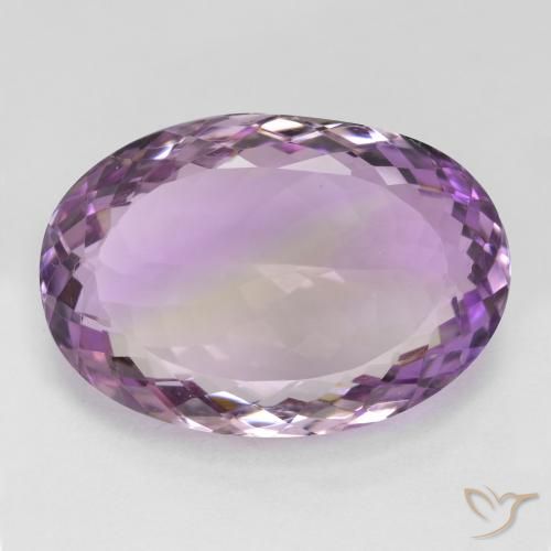 20.00ct 天然 双色 紫黄晶, 椭圆形, VVS