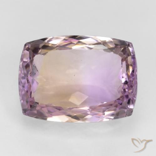 16.38ct 天然 双色 紫黄晶, 软垫, VS