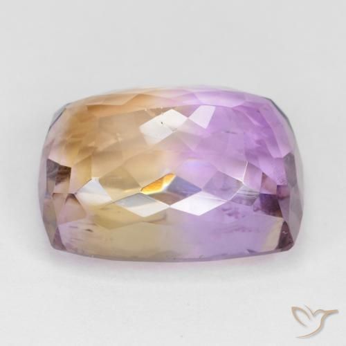 16.38克拉天然紫黄晶，软垫，VS