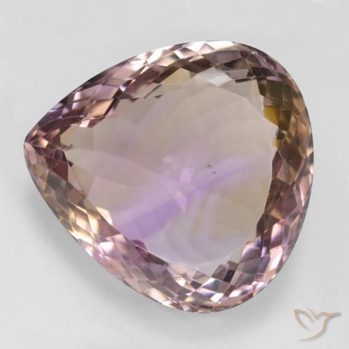 31.30ct 天然 双色 紫黄晶, 梨形, VS
