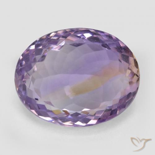 23.95ct 天然 双色 紫黄晶, 椭圆形, VS