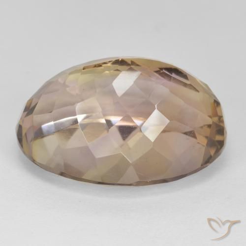 20.00克拉天然紫黄晶，椭圆形，VS