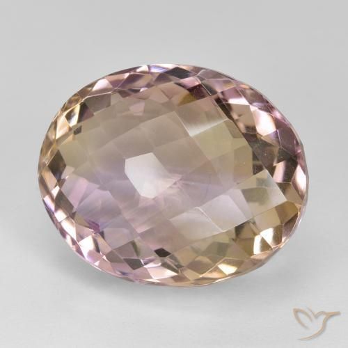 19.95克拉天然紫黄晶，椭圆形，VVS-VS