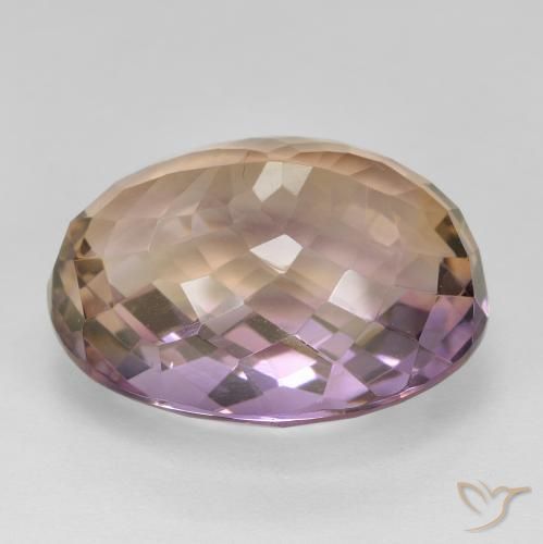 19.95克拉天然紫黄晶，椭圆形，VVS-VS