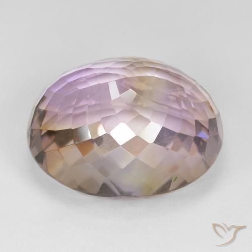 23.65克拉天然紫黄晶，椭圆形，VVS-VS
