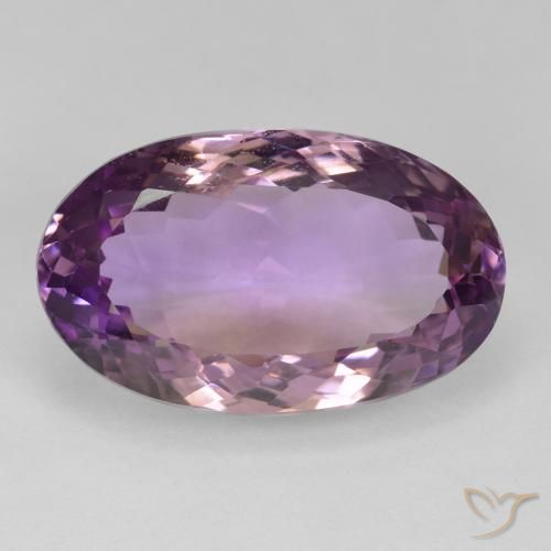 17.98ct 天然 双色 紫黄晶, 椭圆形, VS
